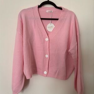 Light pink cardigan